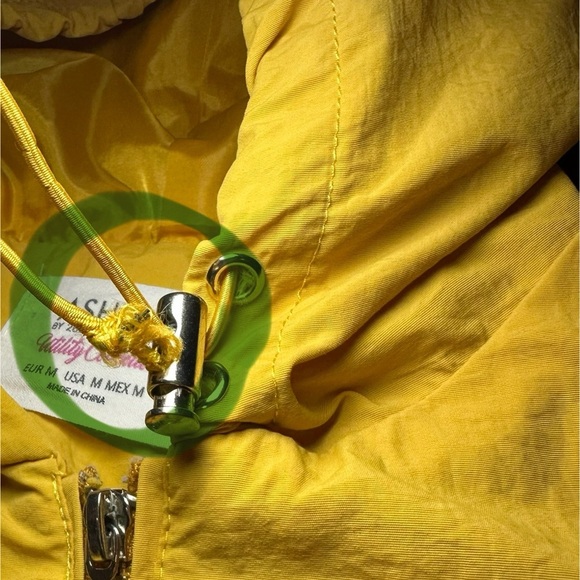 Ashley by 26 International Yellow Utility Jacket with Hood - Picture 6 of 10
